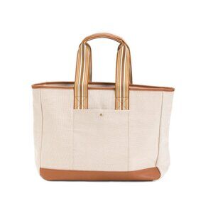 BROUK AND CO Brown The Capri Everyday Stripe Tote